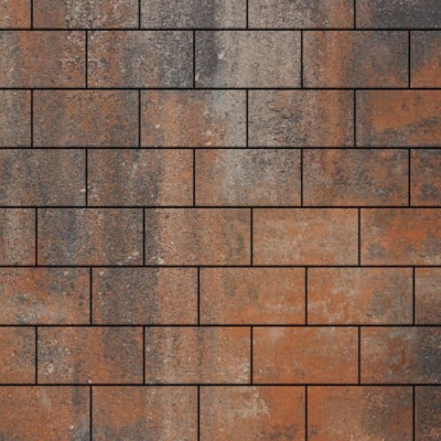 Тротуарная плитка Steinrus Бельпассо Медио Color Mix Рей 80 мм