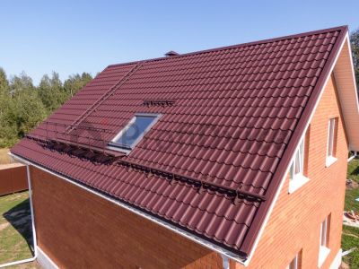 Металлочерепица Grand Line Classic Drap 0,45 Шоколад RAL 8017