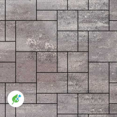 Тротуарная плитка Steinrus Инсбрук Альпен Color Mix Умбра 60 мм