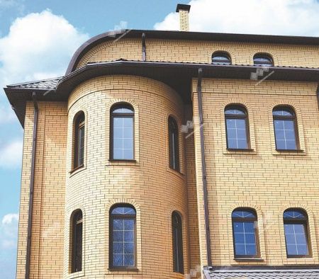 Облицовочный кирпич Железногорский одинарный 1 НФ Солома гладкий